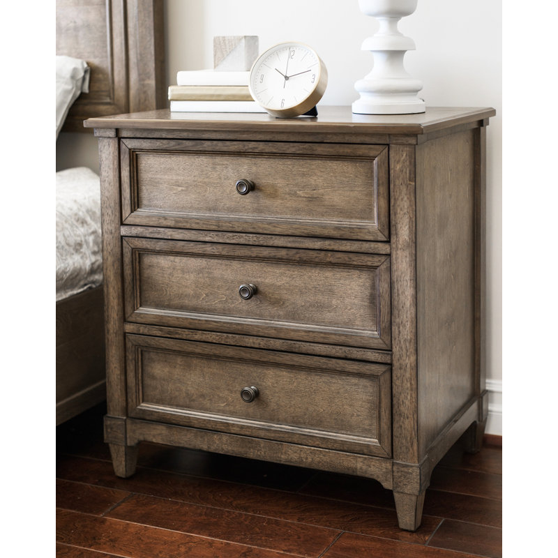 Laurel Foundry Modern Farmhouse Justin 3 Drawer Nightstand & Reviews